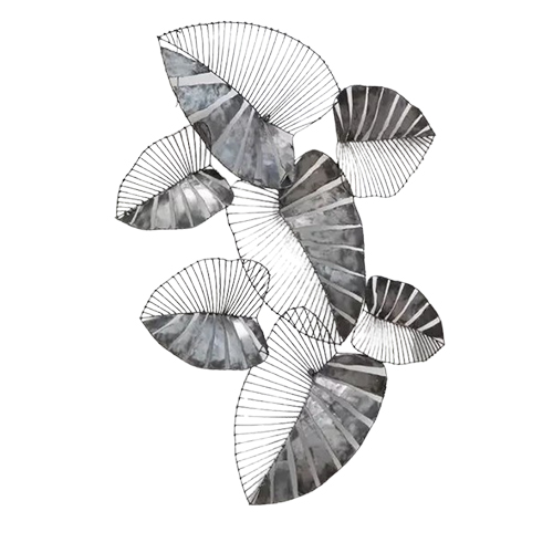 Abstract Leaf Metal Wall Sculpture