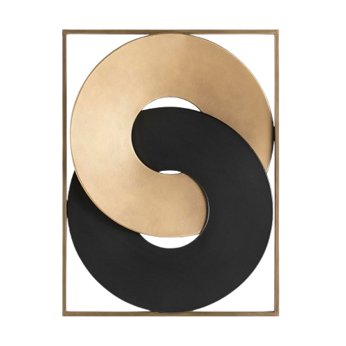 Interlinked Ring Metal Wall Art