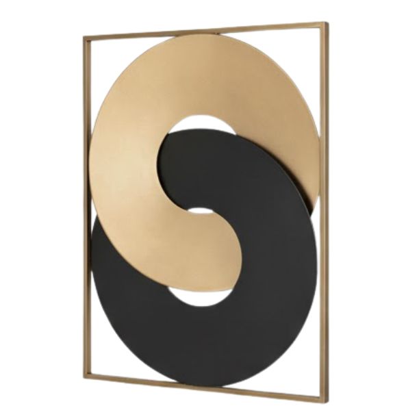 Interlinked Ring Metal Wall Art