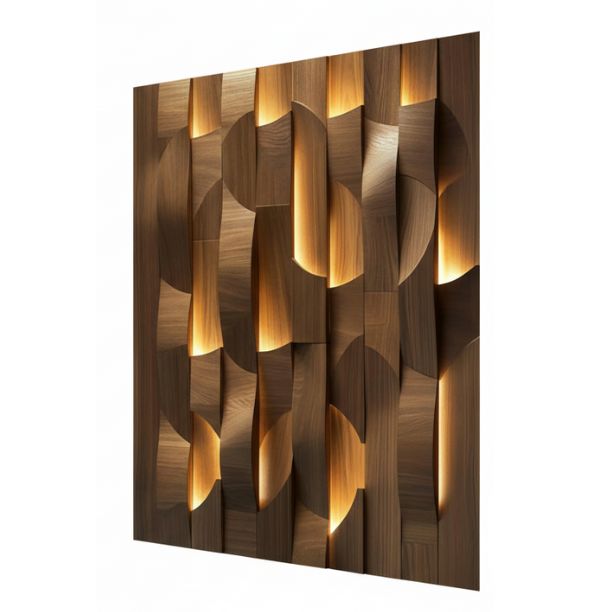 Segmented Panel Wall Feature