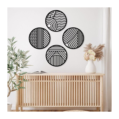 Textured Canvas Grid Wall Art